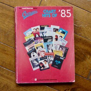 Chart Hits of 85 Piano Vocal Guitar Sheet Music Song Book Vintage 80s